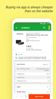 Buycarparts car parts, tyres android App screenshot 2